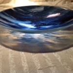 Blue Moon side view - Art Glass by Perry Mackrill